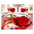 thumbnail image 1 of 3D Grand Très Grand Size Lit Couette/couette Feuille Housse Coton Réactif Impression 4pcs 26, 1 of 1