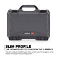 thumbnail image 2 of Nanuk 909 Waterproof Professional Pistol/Gun Case, Military Approved with Foam Insert - Graphite, 2 of 7
