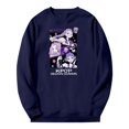 thumbnail image 2 of Kpop Demon Hunter2025 Huntrix Merch Sweatshirt Women Men Casual Crewneck Long Sleeve Pullover Clothes Long Sleeve Drop Shoulder Pullover#Royal Blue L, 2 of 4