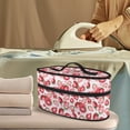 thumbnail image 2 of HELLHERO Portable Travel Iron Carrier Bag Reusable Strawberries Compatible with Most Iron Garment Steamer Box Travel Steamer Holder, Case Only, 2 of 6