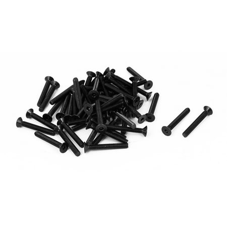 

Unique Bargains M4x30mm 10.9 Carbon Steel Countersunk Head Hex Socket Screw Black 50pcs