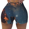 thumbnail image 2 of Salouo Cowboy Boots Under Starry Sky Print Women's Athletic Shorts,Booty Shorts Biker Shorts High Waisted Elastic Workout Shorts for Yoga Gym Running Sports-Medium, 2 of 8