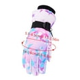 thumbnail image 3 of Eltusu Girls Snow Gloves, Waterproof Ski Stretch Warm Winter Mittens Pink Size 5-9 T, 3 of 3