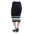 thumbnail image 2 of BAR III Womens Black Below The Knee Pencil Casual Skirt S, 2 of 2