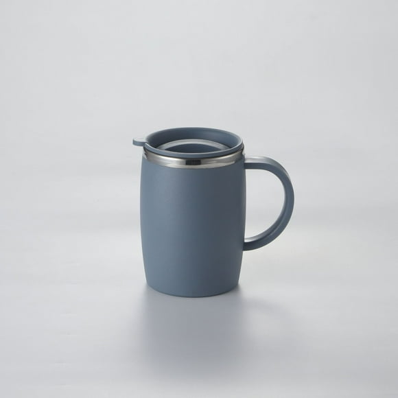 500ml Creativo De Acero Inoxidable Taza Aislada De La Taza De Café Duradero (Gris)
