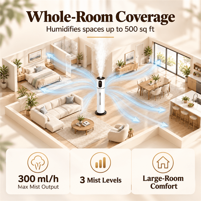 Amumu 8L Ultrasonic Humidifier with Remote Control photo 7