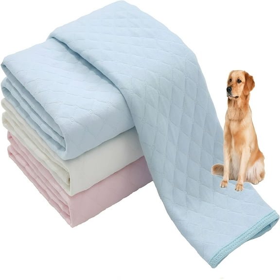 GASTROPOD Washable Reusable Pee Pads for Dogs | 2-Pack Blue, Pink | 100% Waterproof & Extra Absorbent | Large Non-Slip Puppy Pads | Pet Training & Housebreaking | Incontinence & Whelping Solution