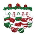 thumbnail image 5 of Personalized Family Christmas Ornament 2024 - Family of 12 Knit Winter Stocking Mitten Ornaments, 5 of 10
