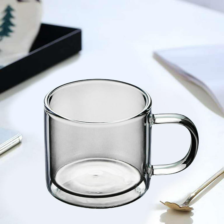 Claplante Glass Coffee Mugs Set of 8, 15 oz Large Capacity Glass Coffee  Mugs with Handles, Clear Cof…See more Claplante Glass Coffee Mugs Set of 8,  15