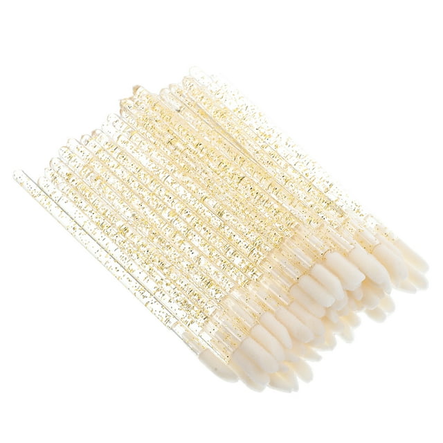 100 Pcs Disposable Lip Brushes Crystal Lip Gloss Applicator Wands For Lip Balm And Lip Gloss Makeup Tool