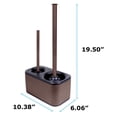 thumbnail image 2 of modern sleek toilet bowl brush and Toilet plunger combo - Bronze, 2 of 7