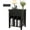 Black-with 1 Drawer, variant on VEANERWOOD Nightstands Set of 2, Farmhouse End Tables with Charging Station, Bedside Tables, White