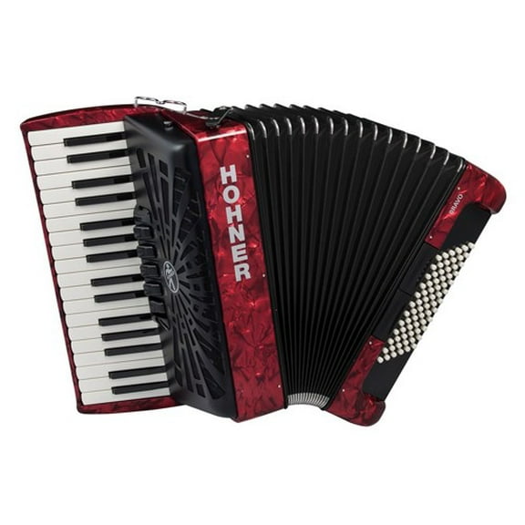 Hohner Bravo III 72 Chromatic Piano Accordion (Red)
