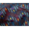 thumbnail image 4 of oneOone Soie Tabby Tissu à Rayures Imprimé Ikat Tissu à Coudre BTY 42 Pouces de Large, 4 of 4
