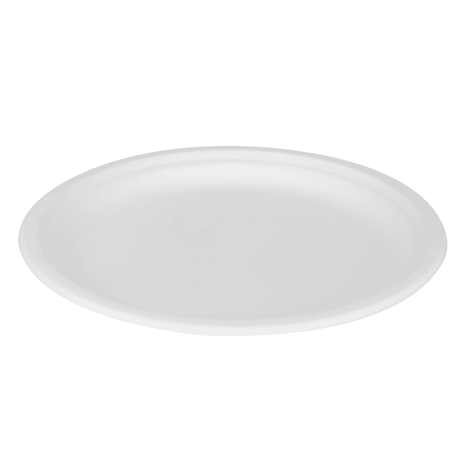 Karat Earth 10'' Paper Round Plates, Molded Fiber, White - 500 pcs