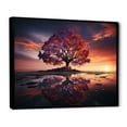 thumbnail image 2 of Designart Tree black framed wall art, Coral Tree captivate Twilight , Trees Large framed wall art decor, Coral Traditional black framed wall art, 32x16 inches black frame, 2 of 5