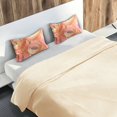 thumbnail image 5 of Yayeee Pillowcase Standard Size Set of 2 Satin Wrinkle Resistant Pillow Case, Abstract Pink Flowers, 5 of 8