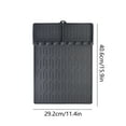 thumbnail image 6 of BBQ Grill Mat, Grill Pan Protective, Silicone Mat, Heat Resistant Non-Stick, for Outdoor Camping Grilling, Grill Side Rack Mat | Black KTFgvq, 6 of 8