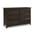 thumbnail image 2 of Baby Crib with Changing Table and 6 Drawer Double Dresser Set in Espresso, 2 of 11