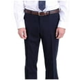 thumbnail image 3 of Men's Raphael Slim Fit Solid Navy Blue Two Button Wool Formal Business Suit, 3 of 4