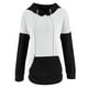 thumbnail image 5 of ICHUANYI Liquidación Mujeres Casual Jersey Patchwork Sudaderas Con Cordón Manga Larga Con Capucha Bolsillo Blusa Tops Sudaderas ICHUANYI WER202308255754, 5 of 6