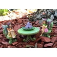 thumbnail image 3 of Miniature Fairy Garden Furniture set:  Leaf Bistro Set with Tea Set for Fairies and Garden Gnomes, 3 of 8