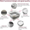 thumbnail image 3 of 2.9 Gal(11L) Collapsible Wash Basin with Drain Plug, Space Saving Multiuse Foldable Sink Tub,Dishpan,RV camping sink,Vegetable Washing basin,Ice Beverage Tubs,Laundry & Kitchen Use, 3 of 7