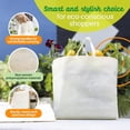 thumbnail image 4 of Simply Cool 200 Pack Reusable Eco-Friendly Large Grocery Shopping Bags 14.5"x14"x6.6" Durable Recyclable Washable Foldable Portable Tote Bags Bulk, 4 of 4
