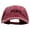 Maroon, variant on Paris Embroidered Washed Solid Pigment Dyed Cotton Twill Brass Buckle Cap - Black OSFM
