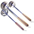 Stainless Steel Strainer Ladle Soup Serving Spoon, Kitchen Utensil Sets