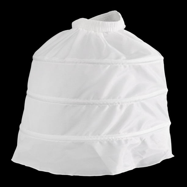 Victoriano para Mujer Bustle Crinoline Hoop Bustle Cage Pannier White Yinane Falda estilo aro victoriano para mujer