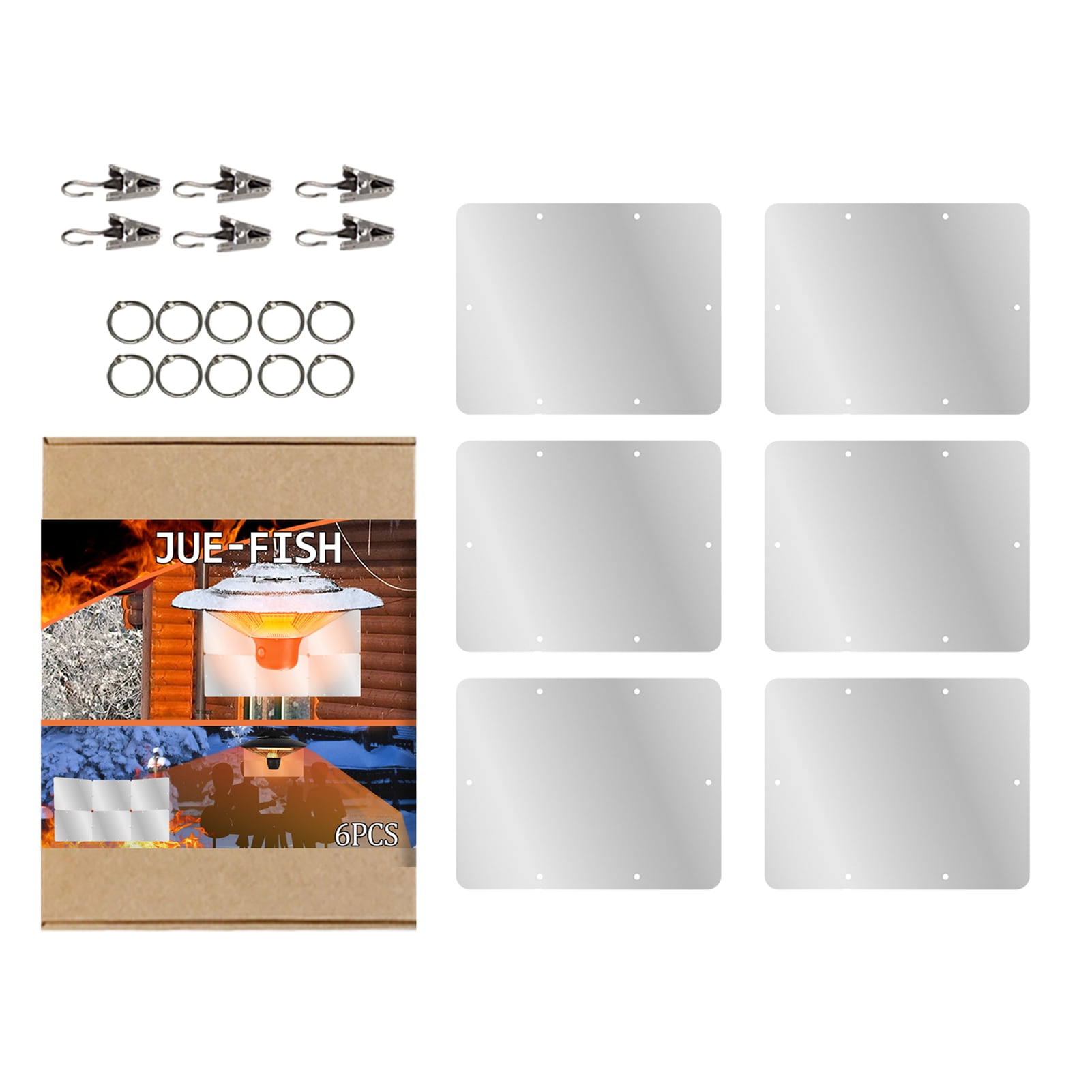 Vokewalm Patio Heater Reflector Shield Heat Focusing Reflector Heat