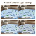 thumbnail image 7 of ODIKA 2'x3' Sky Blue Pavilion Garden Estate Washable Accent Rug Traditional Ornate Chinoiserie Motifs With Decorative Urns Songbirds for Bedroom, Nursery, RV, Pet Friendly, Bedside Mat, 7 of 7