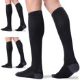 thumbnail image 1 of Calcetines de compresión FITRELL 20-30 mmHg hasta la rodilla, negros, S/M, 1 of 7