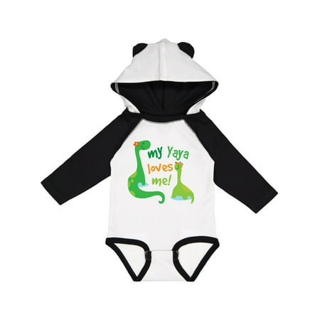 

Inktastic My Yaya Loves Me Grandson Gift Gift Baby Boy Long Sleeve Bodysuit