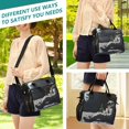 thumbnail image 5 of FORMRS Insulated Lunch Bag for Work School Unisex Large Capacity Cooler with Shoulder Strap, Sitting on The Moon, 5 of 6