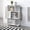 White + Wood, variant on Modern Staggered 3-Shelf Manor Bookcase, White Wood Display Shelving for Living Room, Narrow Bookshelf 23.62L x 9.25W x 38.39H