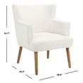 thumbnail image 5 of SAFAVIEH Delfino Modern Style Accent Chair, White, 5 of 7