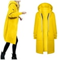 thumbnail image 3 of Aayomet Coat Women Women's Winter Thicken Cotton Coat Warm Parka Jacket with Removable Hood,Yellow S, 3 of 4