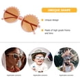 thumbnail image 4 of OULII 1 Pair Child Sunglasses Pink Flower Shape Pc Ac Uv Protection For Beach And Sunbathing, 4 of 6