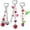 3PCS Red, variant on Novelty keychains Aesthetic Keychain Charms Stylish Keychains Accessories for Women Bag Purse Gifts