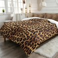thumbnail image 2 of Qpednta Leopard Print Comforter Set, Lightweight Bedding Set, Breathable Bedding Comforter Cover, 3-Piece Comforter Bedding Set, Bedroom Decor for Dorm and Guest Spaces, 2 of 7