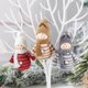 thumbnail image 2 of 3 decoraciones navideñas creativas, alambre de madera, muñeco de nieve, árbol de Navidad, decoración de armario, colgante de 10*7cm, 2 of 5