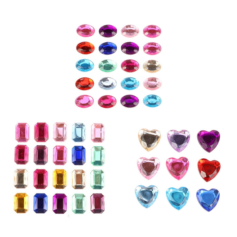 Clear Crystal Rhinestone Stickers Self-adhesive With Assorted Shapes and  Sizes Crafting DIY Supplies 