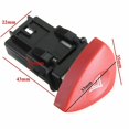 thumbnail image 5 of Emergency Hazard Flasher Warning Light Switch Button For Renault Laguna Opel Vivaro Movano1pcs-black, 5 of 5