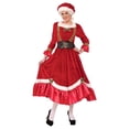thumbnail image 1 of Recién llegado 2022, disfraz de señora Santa Claus para Navidad, 1 of 4