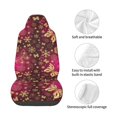 thumbnail image 4 of Fuzoiu Golden Snowflakes And And Butterflies Print Elastic Car Seat Covers, Seat Cover Protector,Universal Fit Interior Covers for Most Cars,Washable Seat Cover Non Slip for SUV,Sedan,Van, 4 of 5