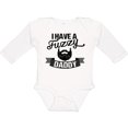 thumbnail image 3 of Inktastic I Have a Fuzzy Daddy Beard Boys or Girls Long Sleeve Baby Bodysuit, 3 of 5
