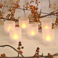 thumbnail image 3 of LumaBase Frosted Votives with Battery Operated LED Lights - Set of 6 (Amber), 3 of 11