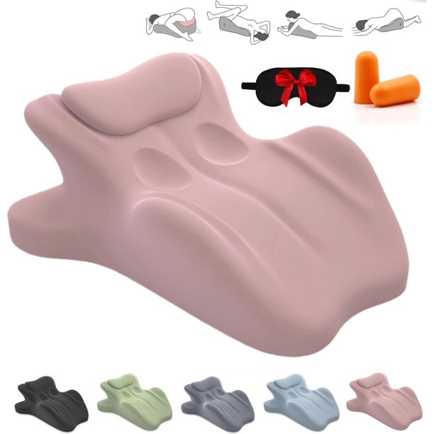 2026 new Pillow, Sweet Surrender Couples Pillow, 27° Angle Perfect Position Couples Pillow, Rebound Couple Pillows, for All Posture (Pink)